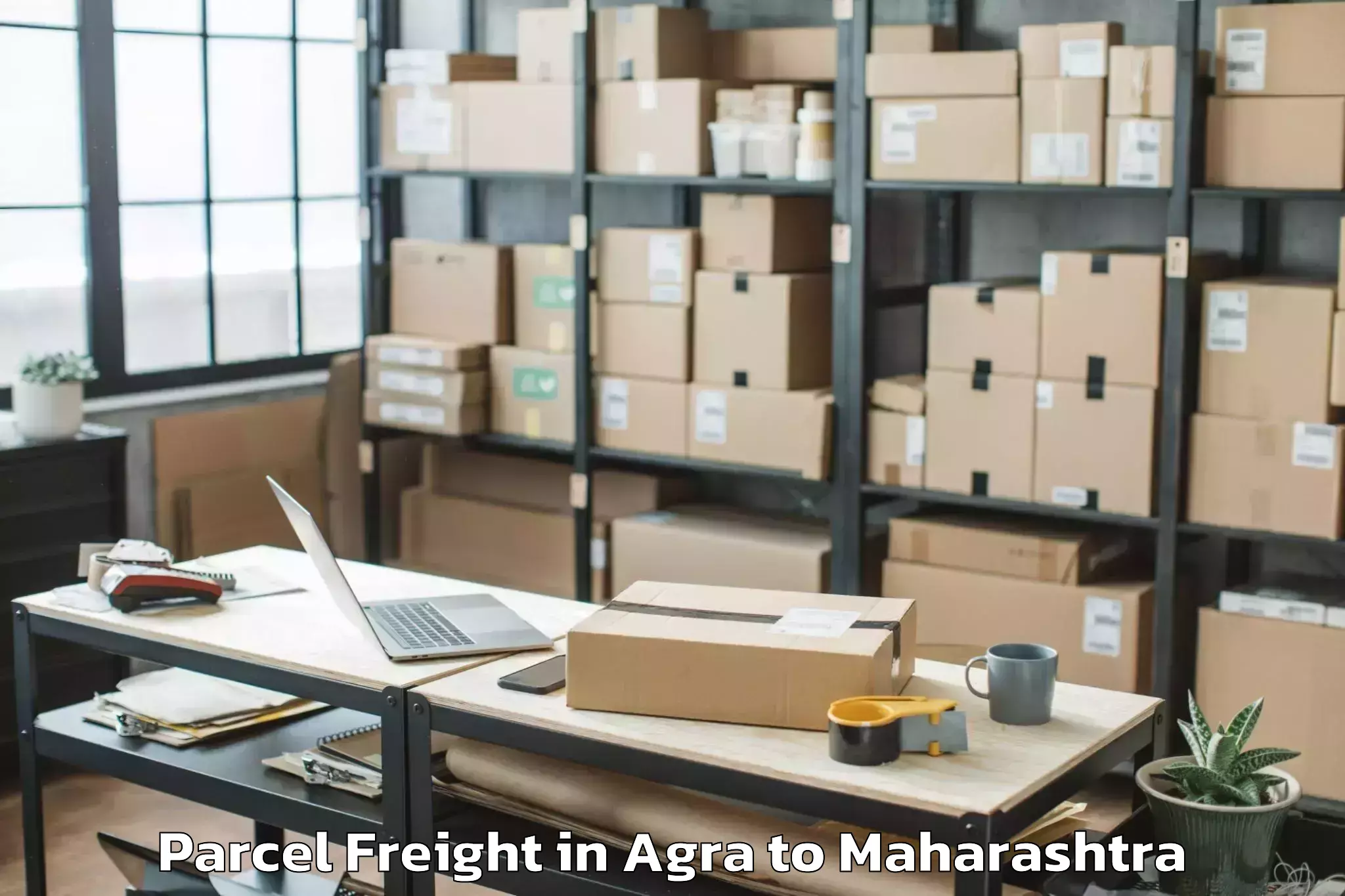 Discover Agra to Bhigvan Parcel Freight